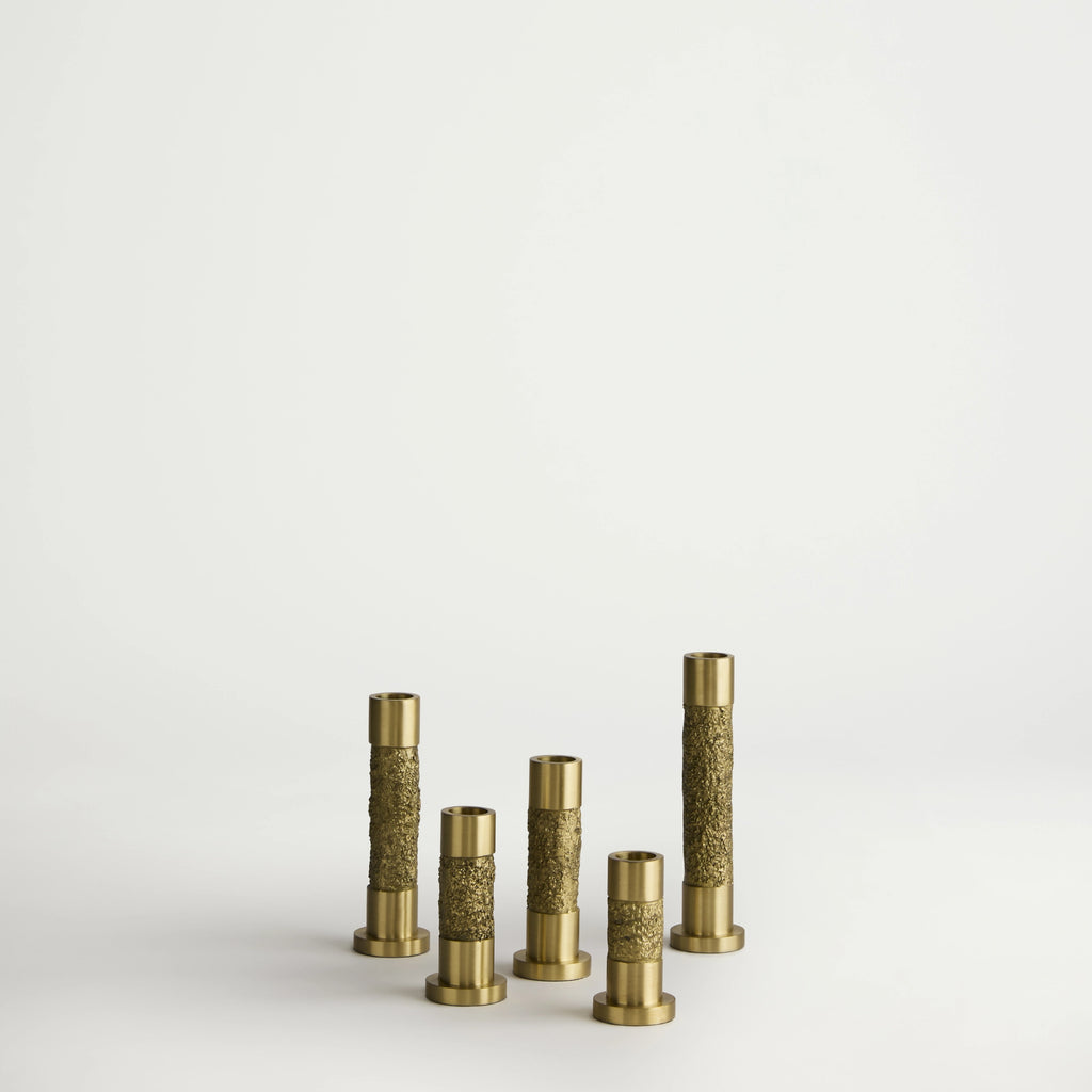 Gilded Terrain Candlesticks