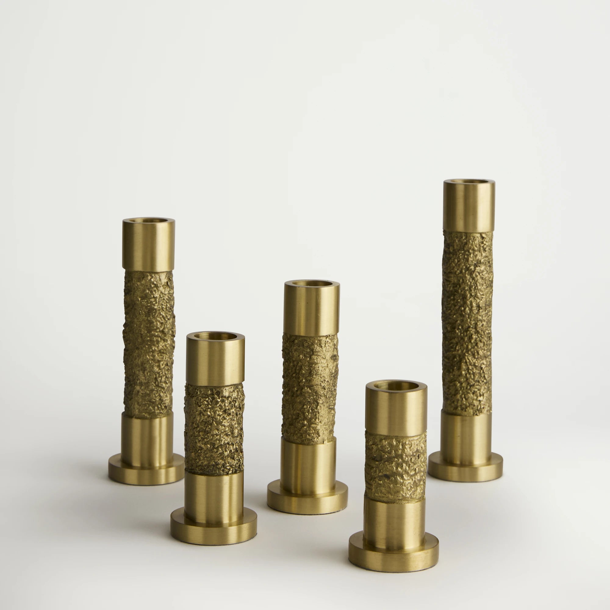 Gilded Terrain Candlesticks