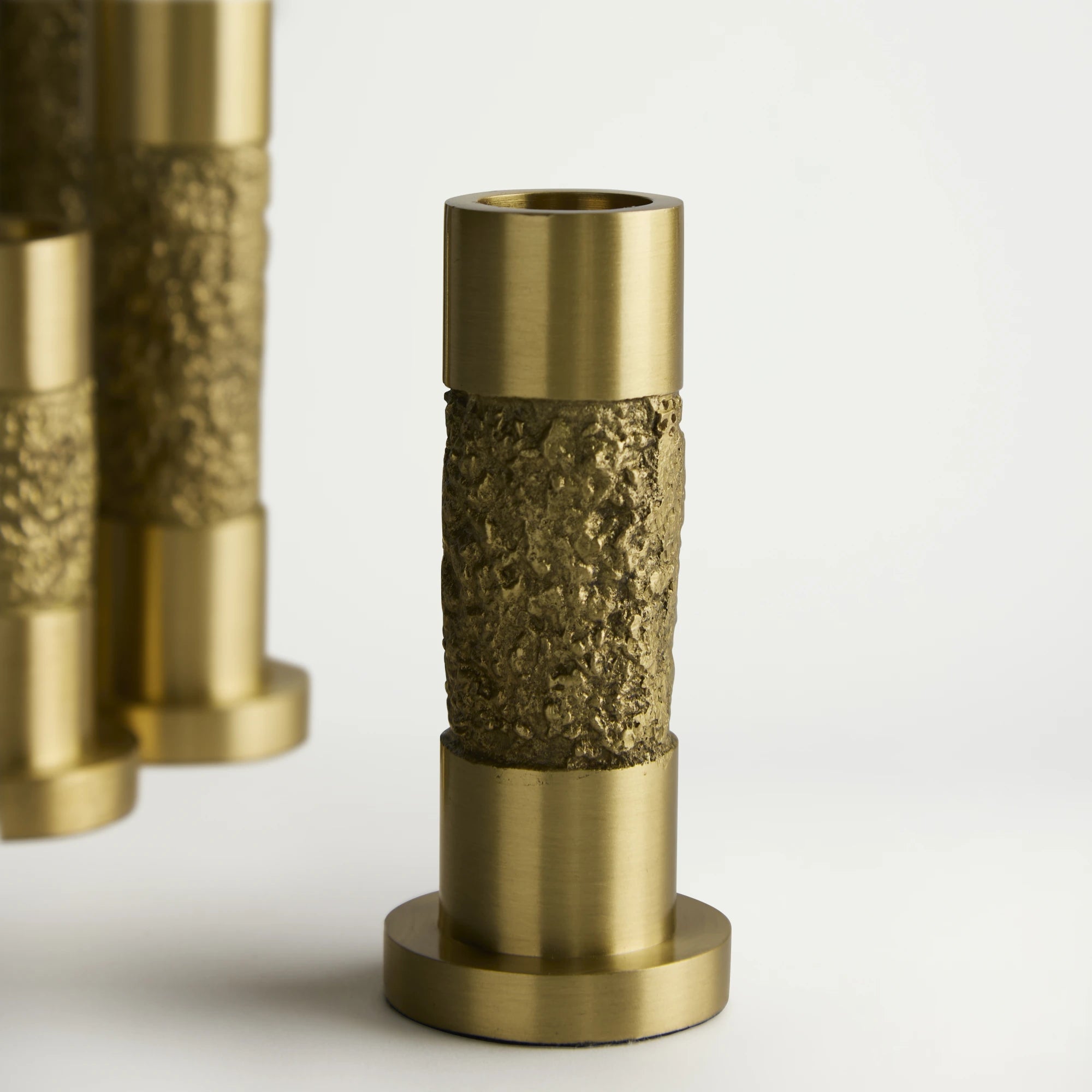 Gilded Terrain Candlesticks