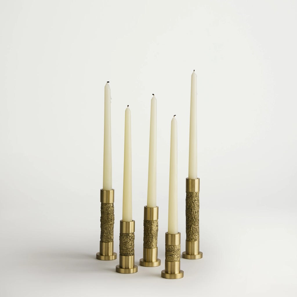 Gilded Terrain Candlesticks